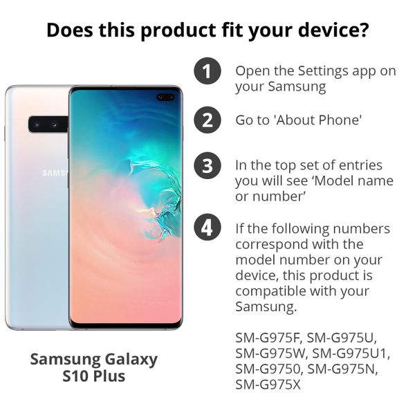 Samsung Originele LED Backcover Samsung Galaxy S10 Plus - Wit