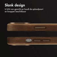 Accezz Vintage Leather Magsafe Backcover iPhone 14 - Rustic Brown