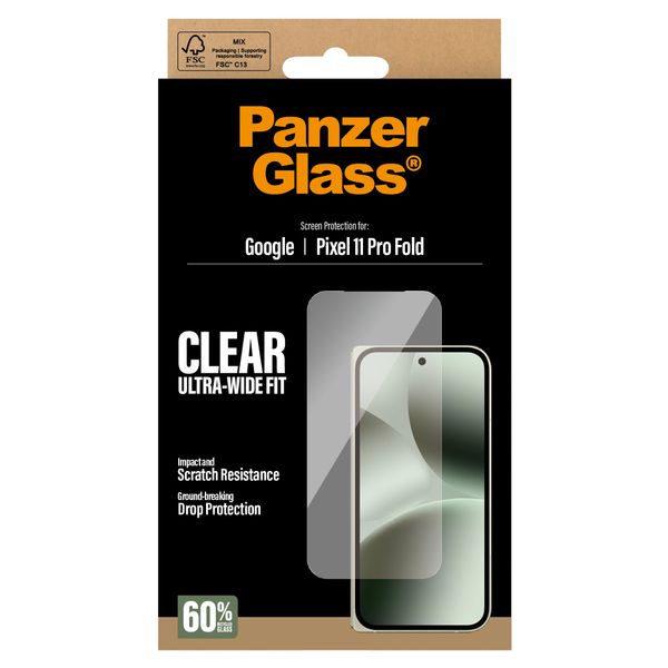 PanzerGlass Anti-Bacterial Screenprotector Google Pixel 11 Pro Fold