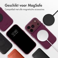 Accezz MagSafe Leather Backcover Apple iPhone 18 Pro Max / 17 Pro Max - Heath Purple