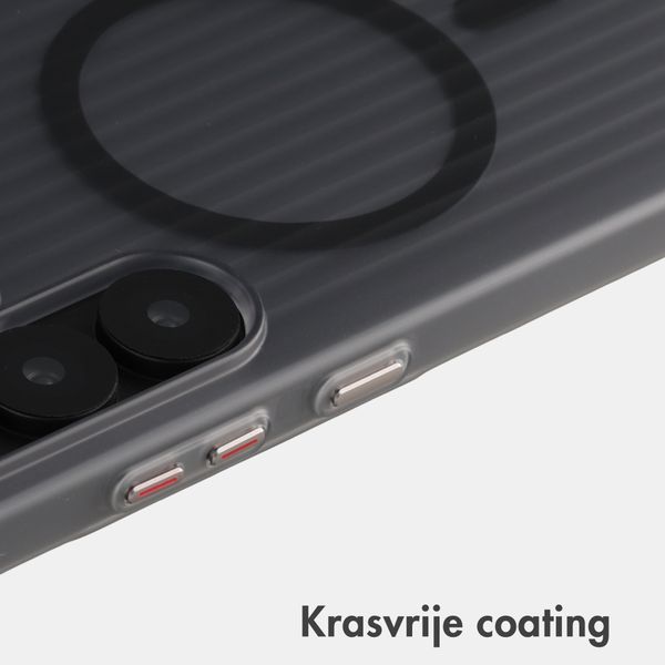 Accezz Lite Backcover met MagSafe | Fluted | Samsung Galaxy S25 Ultra - Smokey Matte
