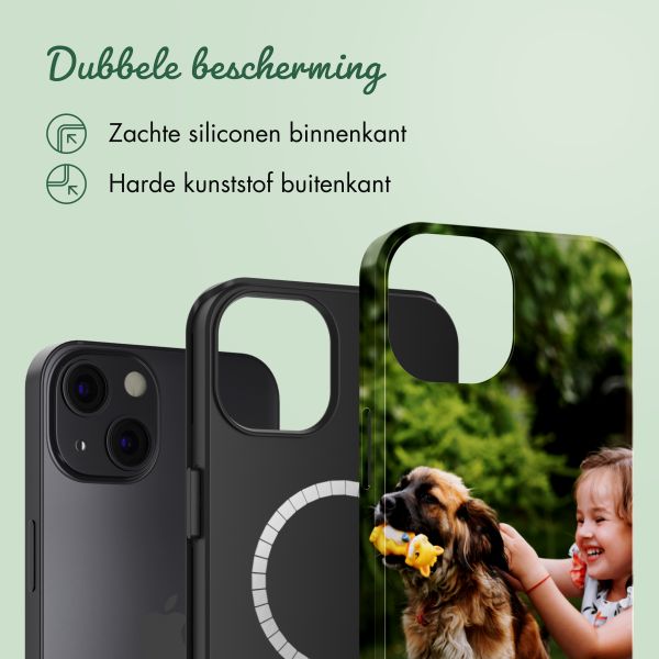 Ontwerp je eigen tough case met MagSafe Apple iPhone 13 - Zwart