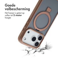 Accezz Ring Stand Backcover met MagSafe Apple iPhone 17 Pro Max - Bruin
