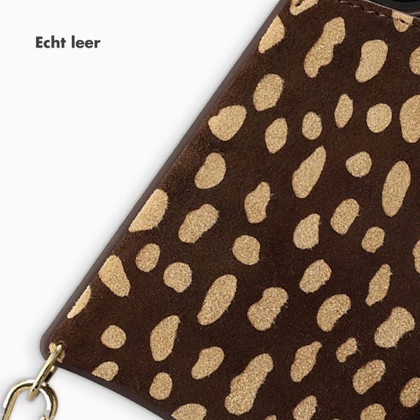 Selencia Nova Real Leather Backcover met Koord en Pashouder Samsung Galaxy S26 - Fawn Chic