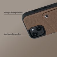 Selencia Riva Backcover met Pashouder Apple iPhone 14 / 13 - Mocha Brown