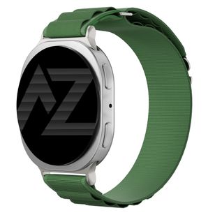 Accezz Nylon Alpine bandje Samsung Galaxy Watch 9 (40/44mm) / Watch 8 (40/44mm) / Classic (46mm) - Olive Green