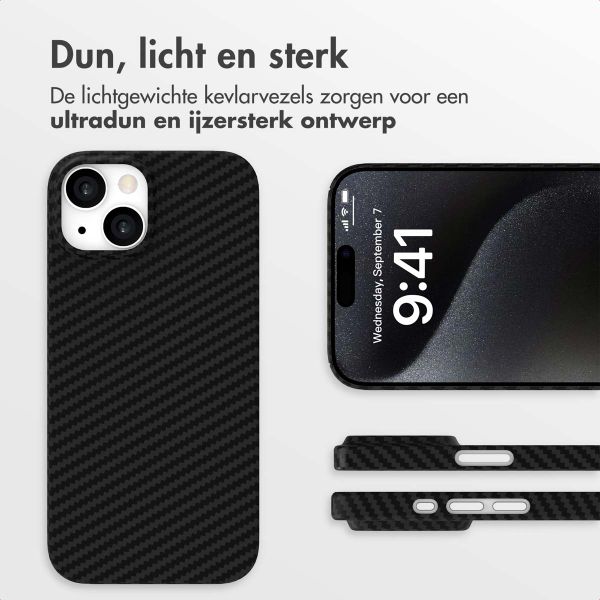 Accezz MagSafe Kevlar Backcover Apple iPhone 15 - Black