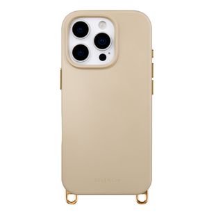 Selencia Rivièra MagSafe Backcover met afneembare haakjes Apple iPhone 16 Pro - Milky Latte