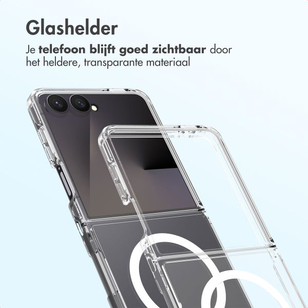 Accezz Xtreme Impact Backcover met MagSafe Samsung Galaxy Z Flip 7 - Transparant