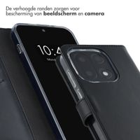 Selencia Echt Leren Bookcase OnePlus 15 - Zwart