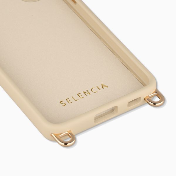 Selencia Rivièra MagSafe Backcover met afneembare haakjes Samsung Galaxy S22 - Milky Latte