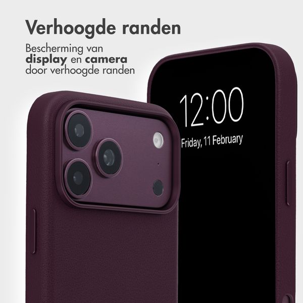 Accezz Leather Bookcase 2-in-1 met MagSafe Apple iPhone 18 Pro Max / 17 Pro Max - Heath Purple