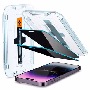 Spigen GLAStR Privacy EZ Fit Screenprotector + Applicator Apple iPhone 14 Pro Max