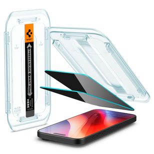 Spigen GLAStR Privacy EZ Fit Screenprotector + Applicator Apple iPhone 16 Pro
