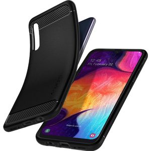 Spigen Rugged Armor Backcover Samsung Galaxy A50 / A30s - Zwart