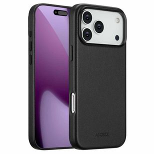 Accezz MagSafe Leather Backcover Apple iPhone 17 Pro Max - Onyx Black