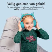 imoshion Draadloze Kinderkoptelefoon LED Light Cat Ear - Met AUX kabel - Lichtblauw