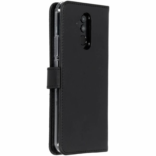 Selencia Echt Leren Bookcase Huawei Mate 20 Lite - Zwart