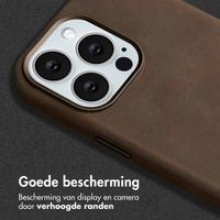 Accezz Vintage Leather Magsafe Backcover iPhone 13 / 13 Pro - Rustic Brown