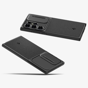 Spigen Optik Armor Camera Slider Samsung Galaxy S24 Ultra - Black