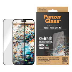 PanzerGlass Ultra-Wide Fit Anti-Bacterial Screenprotector Apple iPhone 15 Pro Max