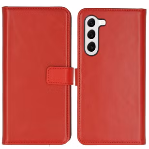 Selencia Echt Leren Bookcase Samsung Galaxy S23 - Rood