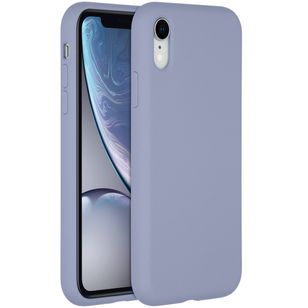 Accezz Liquid Silicone Backcover iPhone Xr - Lavender Gray