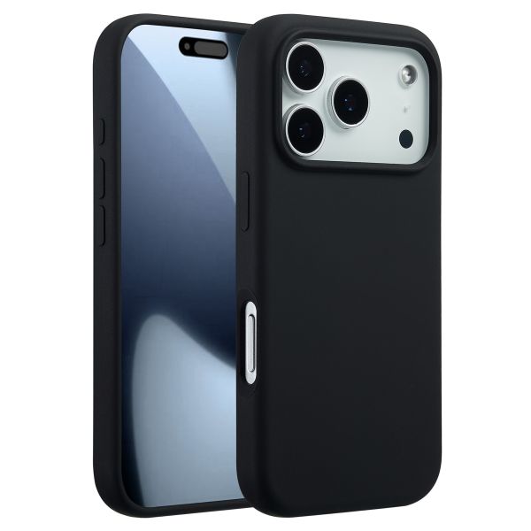 Accezz Liquid Silicone Backcover met MagSafe Apple iPhone 17 Pro - Black