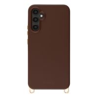 Selencia Rivièra MagSafe Backcover met afneembare haakjes Samsung Galaxy A34 (5G) - Choco Brown