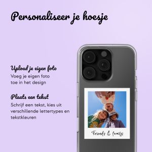 Gepersonaliseerd hoesje met polaroid iPhone 16 pro max - Transparant