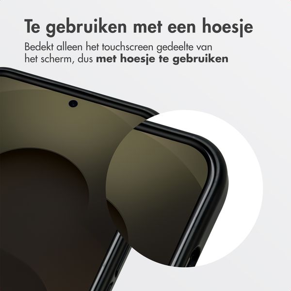 Accezz Gehard Glas Privacy Screenprotector + Applicator Samsung Galaxy S25 Ultra