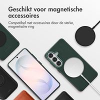 Accezz MagSafe Leather Backcover Samsung Galaxy S26 - Cedar Green