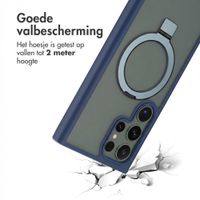 Accezz Ring Stand Backcover met MagSafe Samsung Galaxy S24 Ultra - Blauw