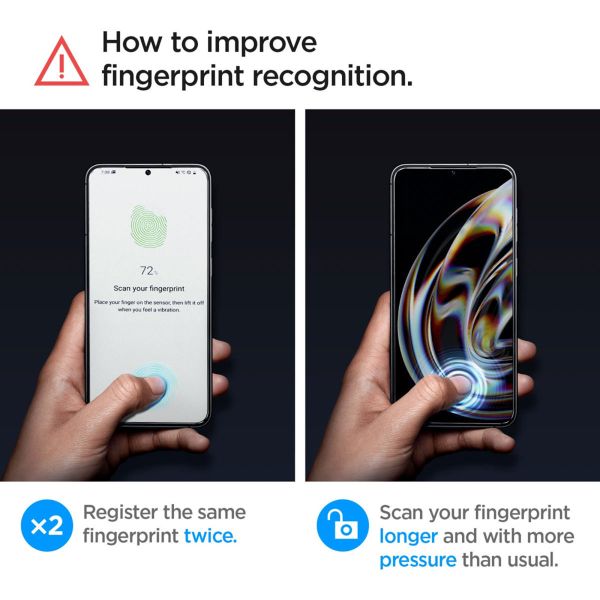 Spigen GLAStR EZ Fit Screenprotector + Applicator 2-pack Samsung Galaxy S23