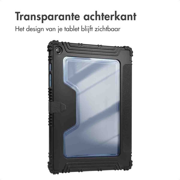 Accezz Rugged Trifold Bookcase Samsung Galaxy Tab A9 Plus - Zwart