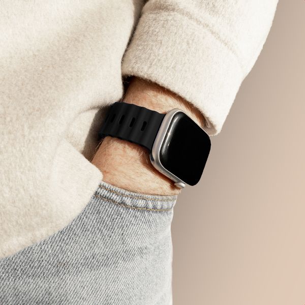 Accezz Ocean bandje Apple Watch | 44/45/46/49 mm - Zwart