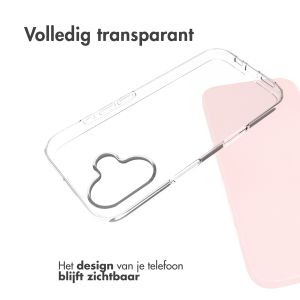 Accezz Clear Backcover iPhone 16 - Transparant