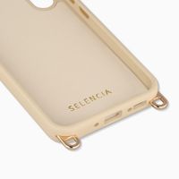 Selencia Rivièra MagSafe Backcover met afneembare haakjes Samsung Galaxy A54 (5G) - Milky Latte