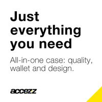 Accezz Wallet Softcase Bookcase Samsung Galaxy S6 - Zwart