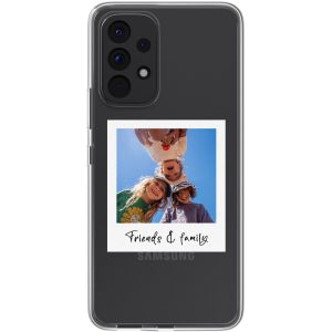 Gepersonaliseerd hoesje met polaroid Samsung Galaxy A53 - Transparant