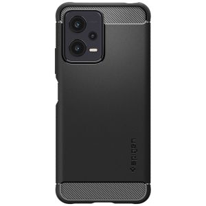 Spigen Rugged Armor Backcover Xiaomi Redmi Note 12 - Zwart