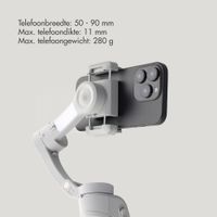 Selencia Gimbal Stabilizer met LED lamp - Slimme tracking - Tripod - Cosy Grey