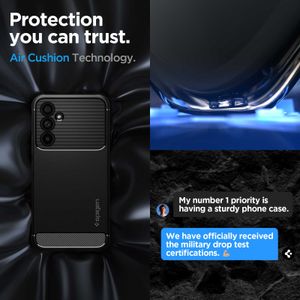 Spigen Rugged Armor Backcover Samsung Galaxy A54 (5G) - Zwart