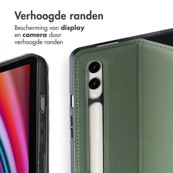 Accezz Classic Tablet Case Samsung Galaxy Tab S10 Plus / Tab S9 FE Plus / Tab S9 Plus - Groen