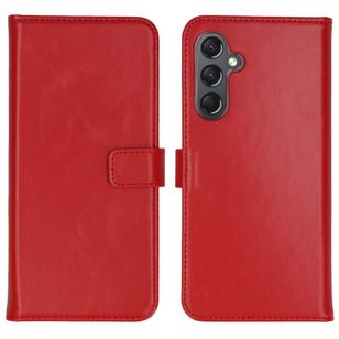 Selencia Echt Leren Bookcase Samsung Galaxy A25 (5G) - Rood