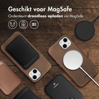 Accezz Vintage Leather Magsafe Backcover iPhone 13 - Rustic Brown