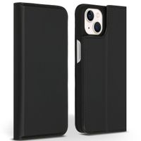 Accezz Premium Leather Slim Bookcase Apple iPhone 13 - Zwart