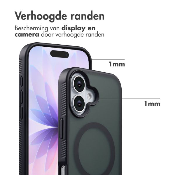 Accezz Rugged Frosted MagSafe Backcover Apple iPhone 17 - Zwart