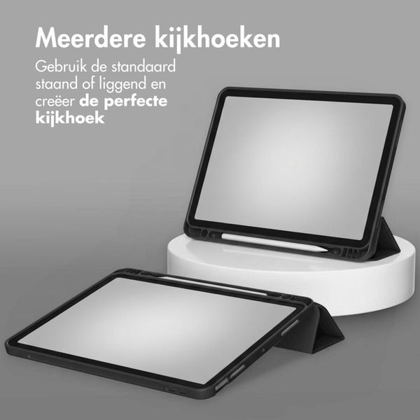 Accezz Smart Silicone Bookcase Apple iPad Air 11 inch (2026) M4 / (2025) M3 / (2024) M2 / Air 5 (2022) / Air 4 (2020) - Zwart