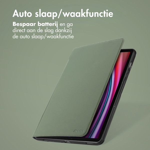 Accezz Classic Tablet Case Samsung Galaxy Tab S10 Plus / Tab S9 FE Plus / Tab S9 Plus - Groen